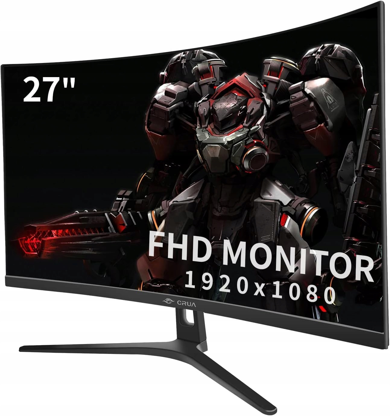 CRUA 27-palcový zakrivený monitor 180 Hz bezrámový 1080P 1800R